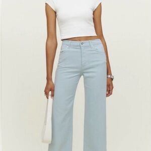 Reformation Cowboy High Rise Wide Leg Jeans